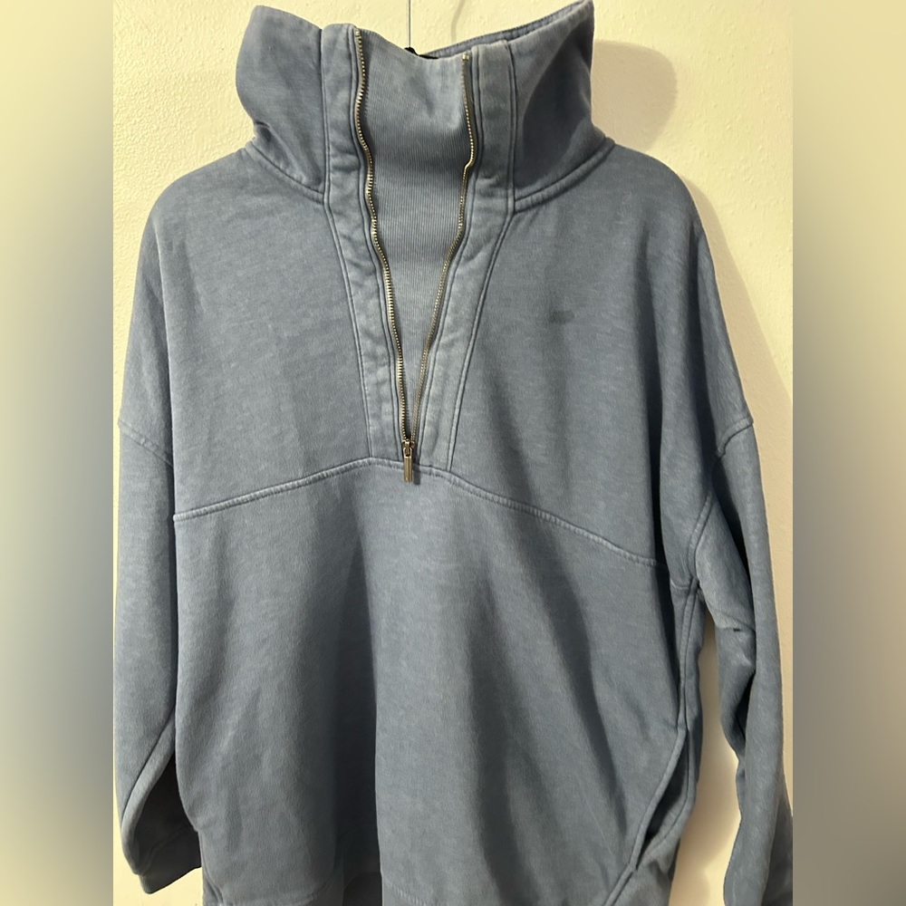 long sleeve zip up neck